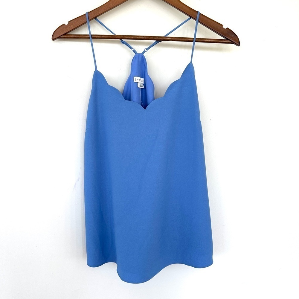 J. Crew camisole, scalloped neckline, racer back, adjustable  straps, lined
